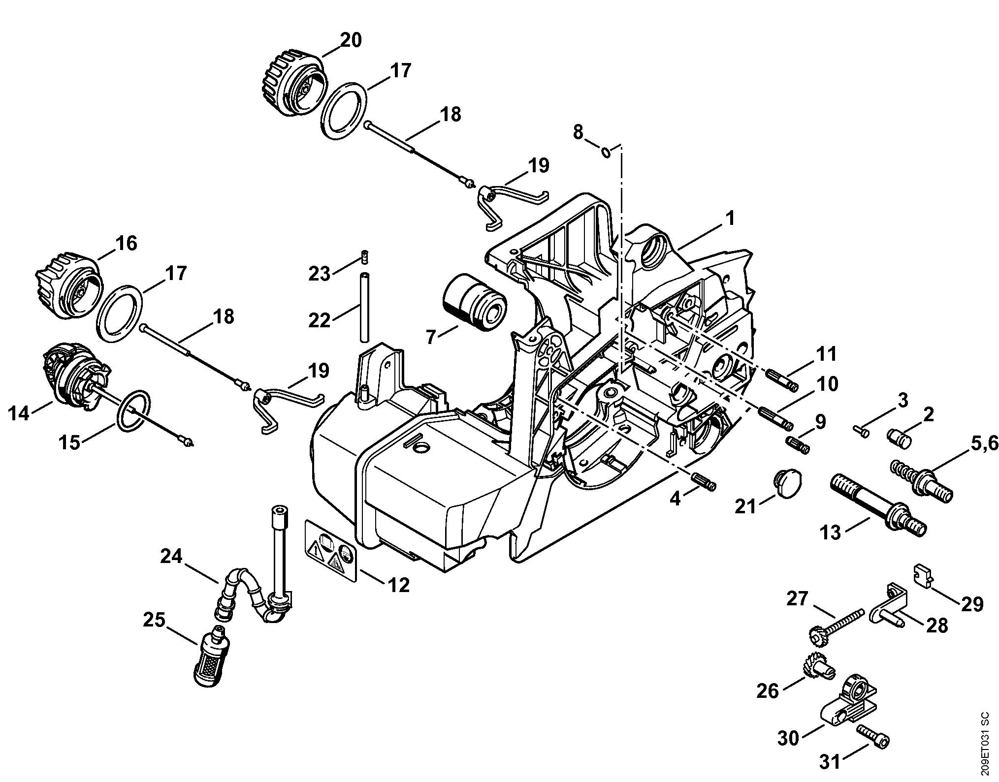 Шпилька шини Stihl для MS 290, MS 310 (1127-664-2405) - ціна в